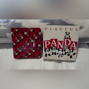 Avon Playful Panda Wallet  Vintage in Red and Black